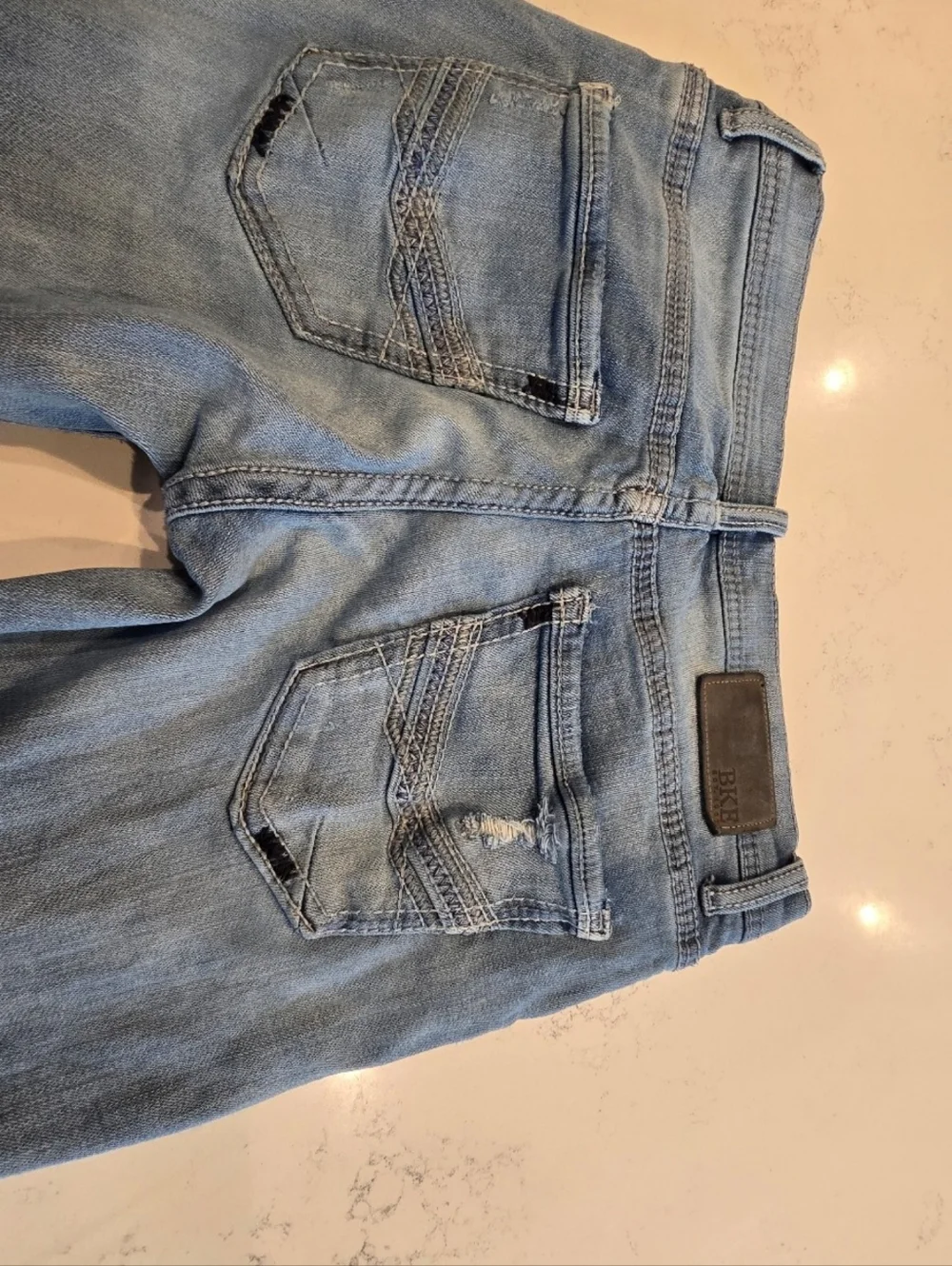 BKE Aiden Distressed Cotton Casual Denim Jeans Mens 30 x 32